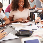 students using tablets