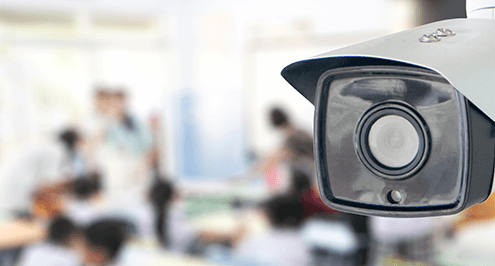 video camera providing security in schools