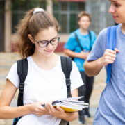 Students on school campus